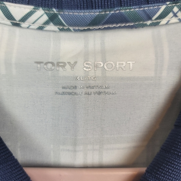 Tory Burch Sport Sleeveless Blue Plaid Pleated Golf Dress size XL - Picture 5 of 13